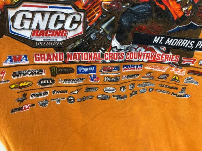 Gildan Mason Dixon motocross orange T-shirt Mens M - photo numéro 8