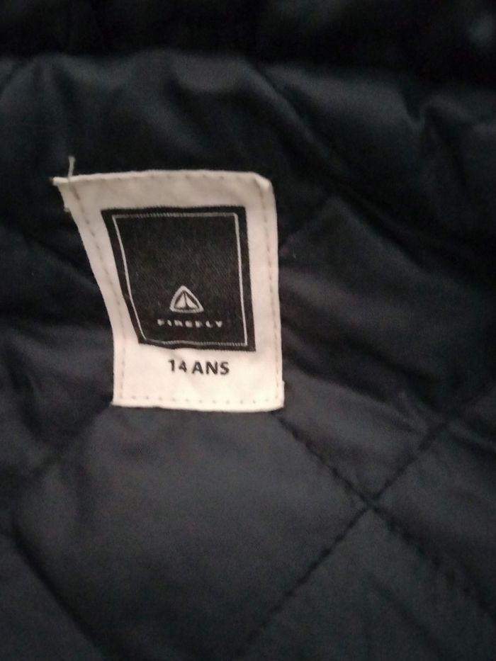 Manteau gris foncé chiné à capuche Firefly - photo numéro 5