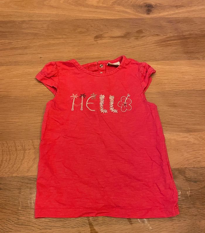 Tee shirt rose 2 ans tape à l’œil