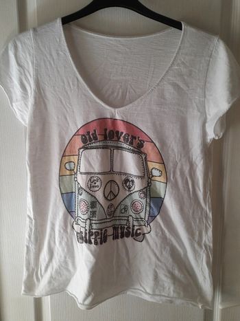 T-shirt "Hippie music" neuf