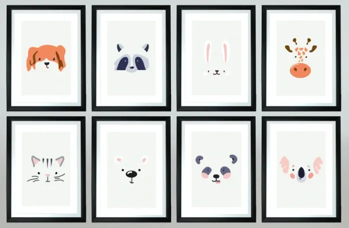 Affiches “Petits Museaux” pour chambre enfant - photo numéro 3