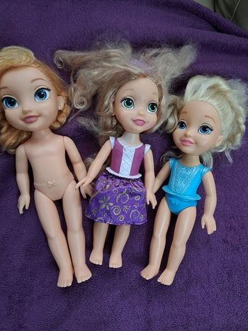 Lot de 3 poupées Disney