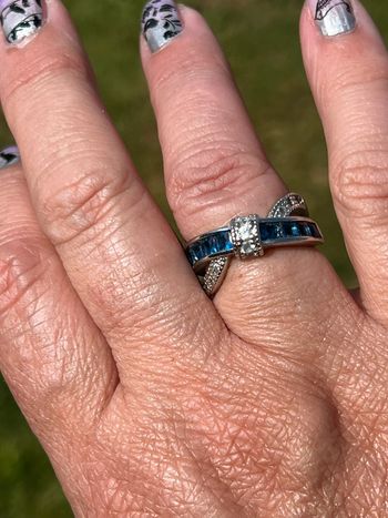 bague fantaisie en argent