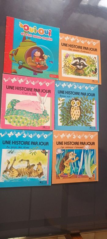 Lot de 6 livres oui oui..