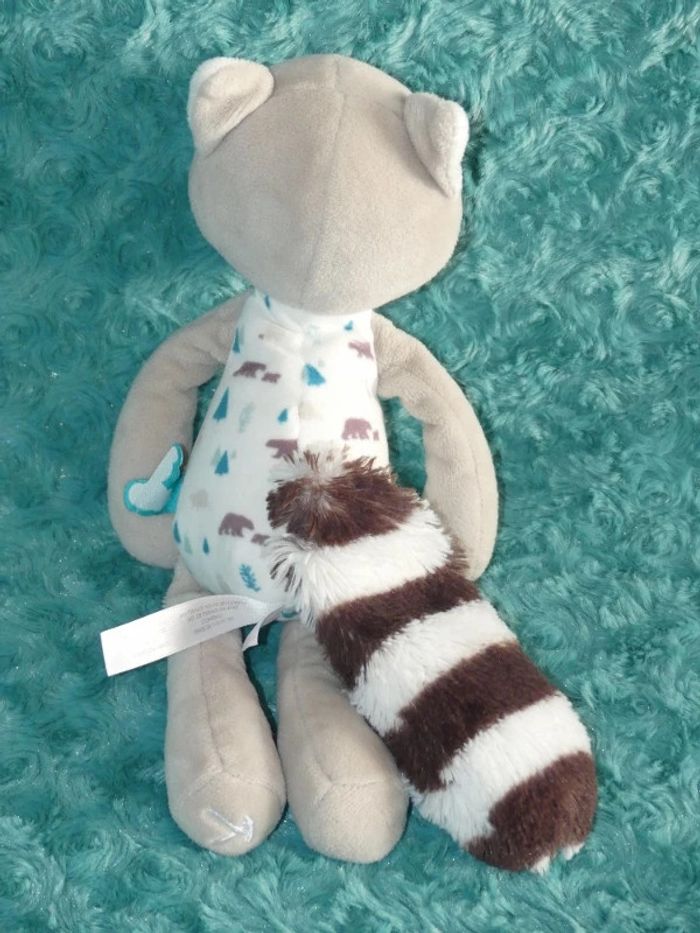 Doudou Léon raton laveur 27 cm Kaloo 🦝tbe - photo numéro 3
