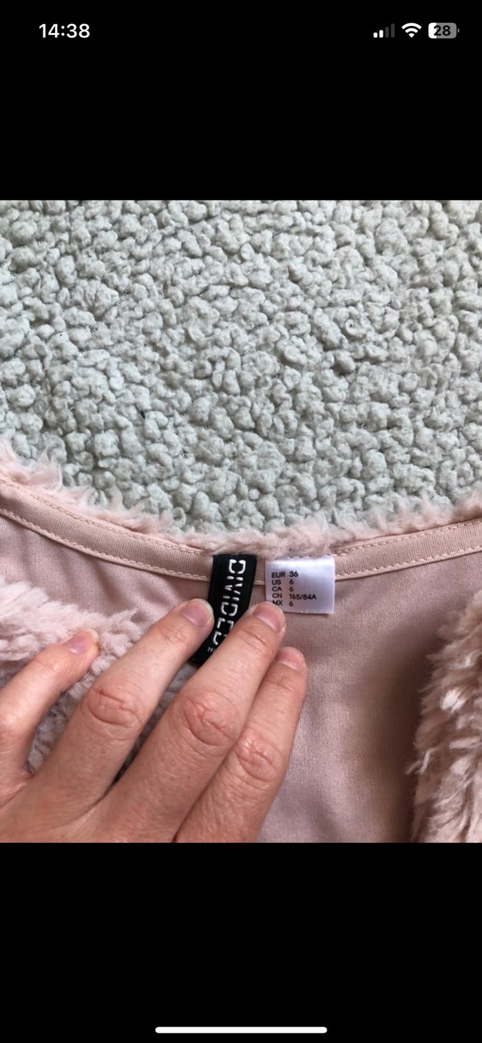 Veste douce effet mouton - photo numéro 2