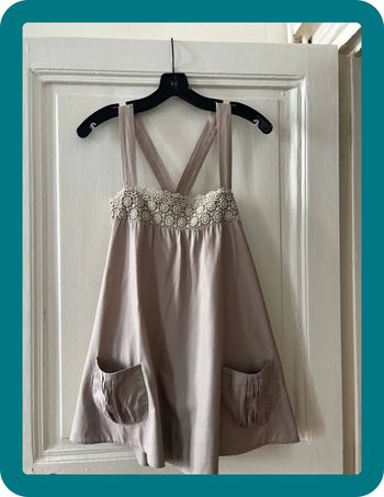 Top vintage guipures trapèze bretelles réglables - Sandro