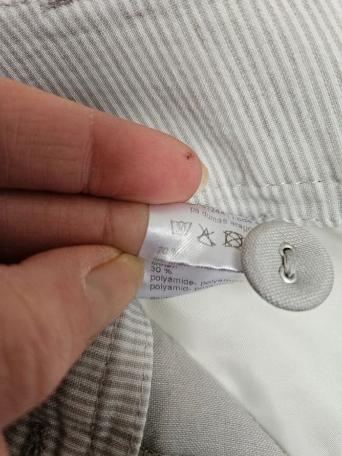 Pantalon 7/8 éme en lin Un jour ailleurs taille XL - photo numéro 4