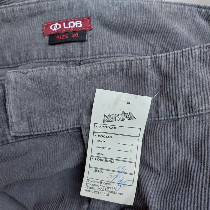 Pantalon velours côtelé gris - photo numéro 3