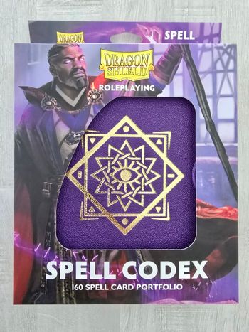 Portfolio Dragon Shield Spell Codex 160 Arcane Purple 