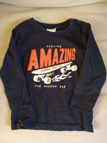 Maillot manches longues tape à l'oeil taille 2 ans (86cm) en très bon état