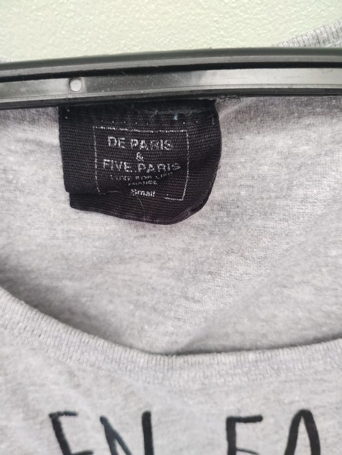 Débardeur gris "je m en fous" - photo numéro 2