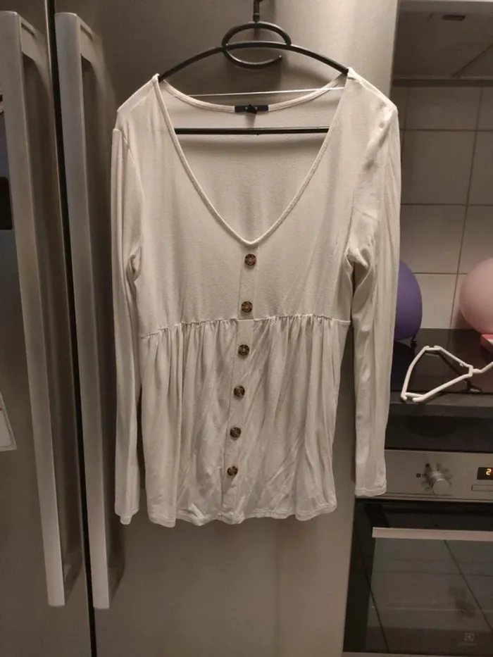 Haut de grossesse 38 40 blanc crème