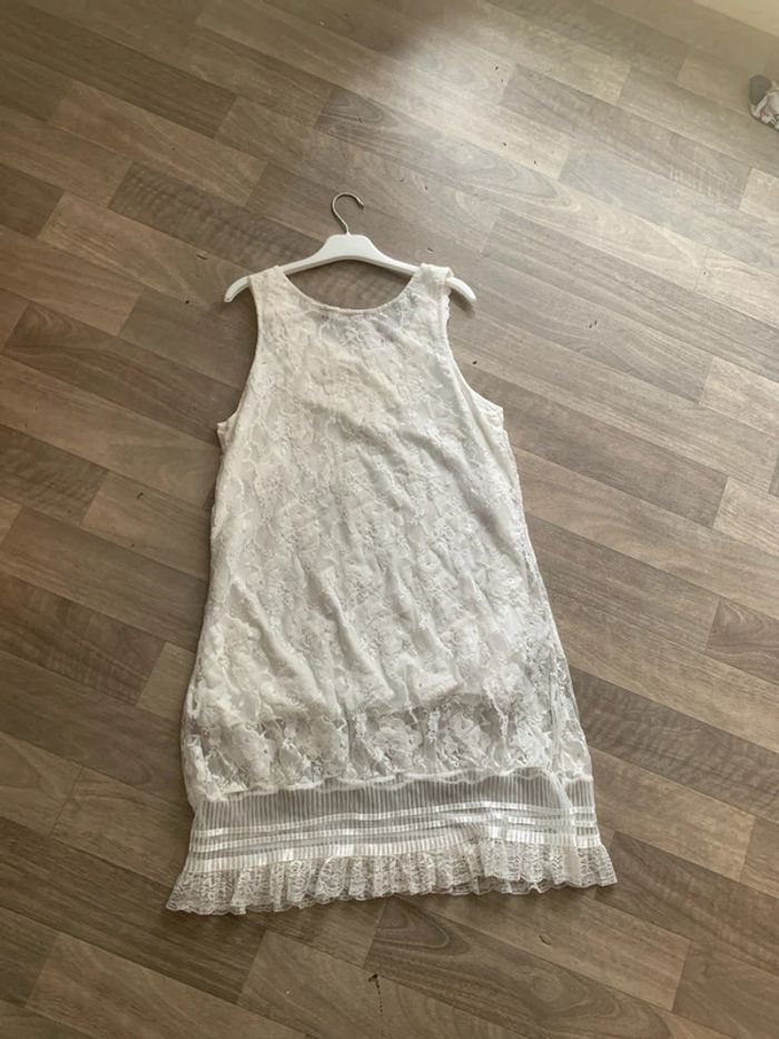 Haut dentelle crochet blanc neuf - photo numéro 2