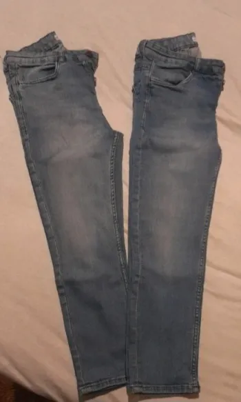 Lot de 2 pantacourts  skinny femme taille 38 en jean stretch
