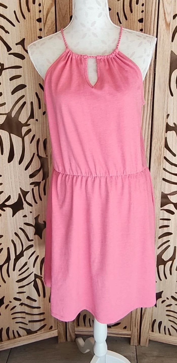 Robe d'été fluide et légère - Rose poudré - Taille L - photo numéro 5