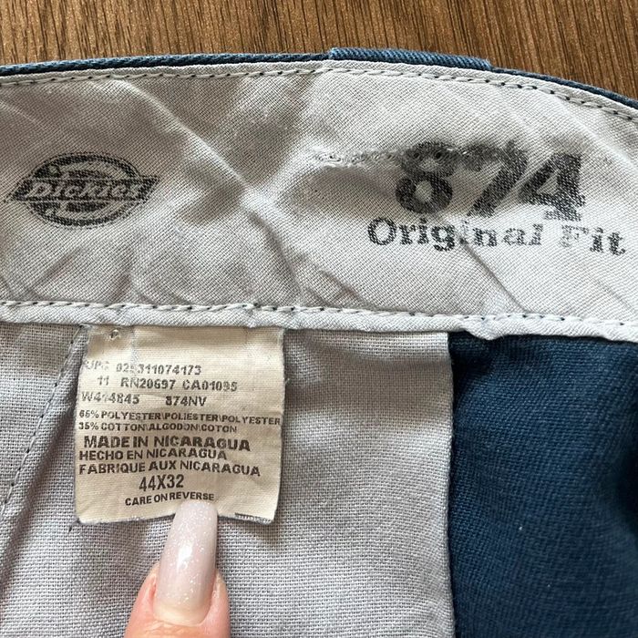 Pantalon bleu Dickies 874 Original Fit pour homme, taille W 44 L 32 (54 taille française) - photo numéro 6
