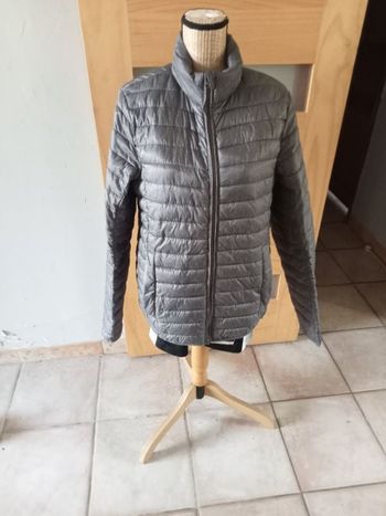 Doudoune fine et légère gris chiné