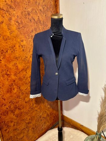 Blazer élégant Camaïeu - Taille 38 - Bleu marine chic