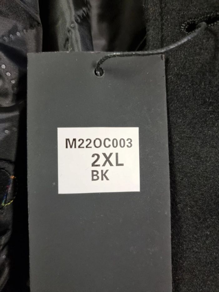 Kudoro manteau mi-long noir homme * taille XXL * - photo numéro 8