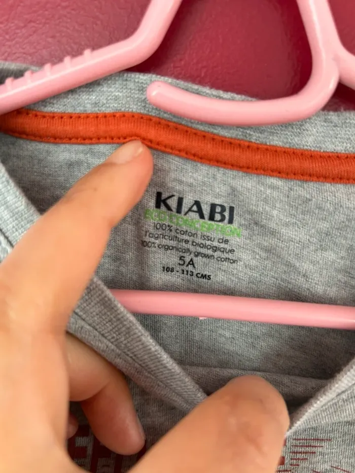 T shirt kiabi garçon 5 ans coton bio - photo numéro 3