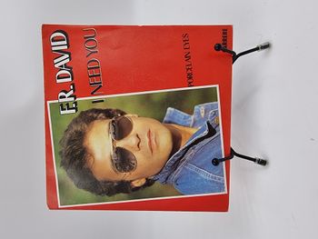 Vinyle 45 tours F.R. David : I Need You avec fourreau