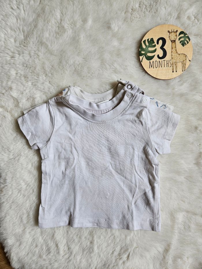 Lot 5 tee shirt manches courtes 3 mois - photo numéro 5