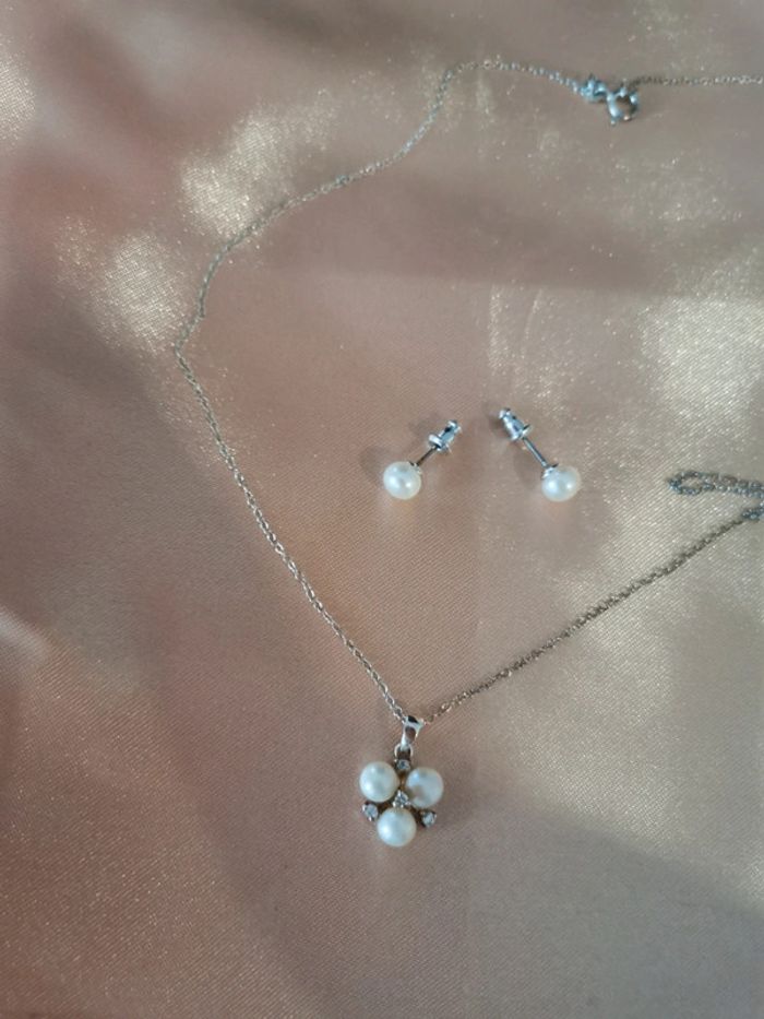 Collier. Perles d'eau douce. Apple & Cherry - photo numéro 5