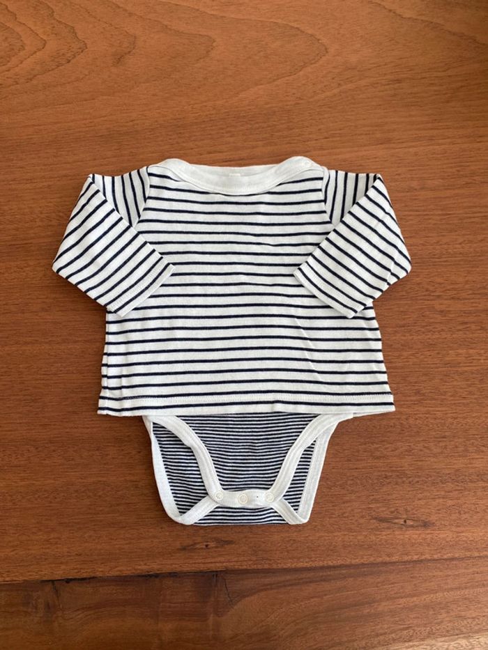 Body tee shirt intégré Petit Bateau