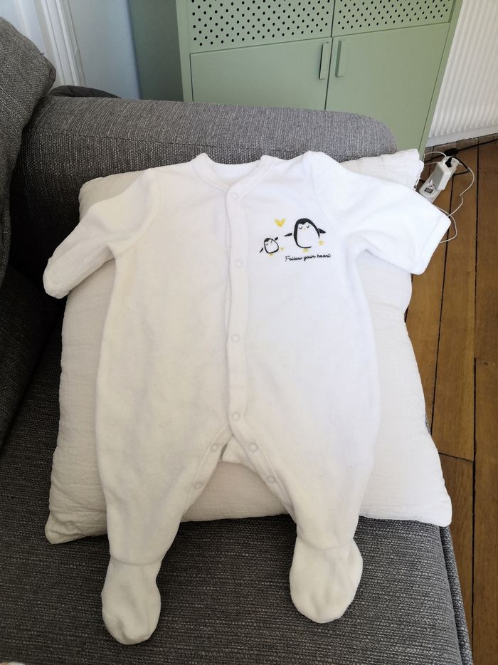 Pyjama velour 1mois