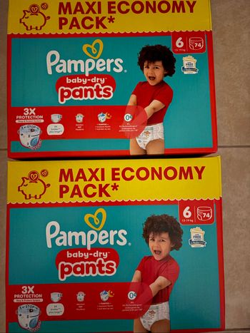 Couches Pampers Taille 6 Neuf