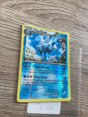 carte Pokémon 45/162 vanilluxe reverse anglais ANG année 2015