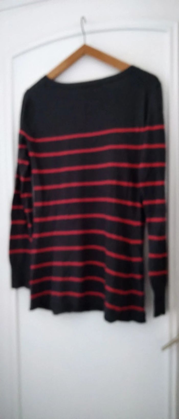 Pull long à rayures avec poche et fermeture éclair gris femme 3 suisses - photo numéro 3