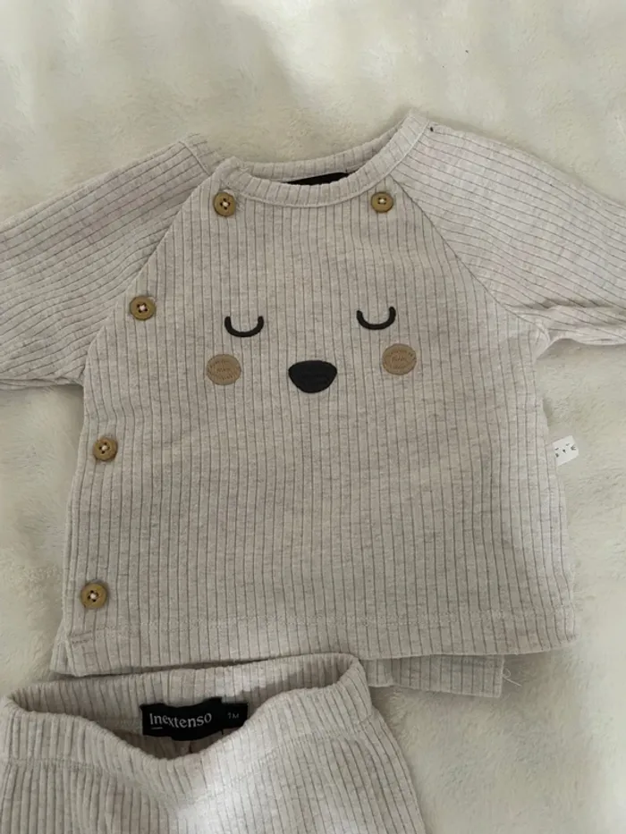 Ensemble bébé beige neuf - photo numéro 5