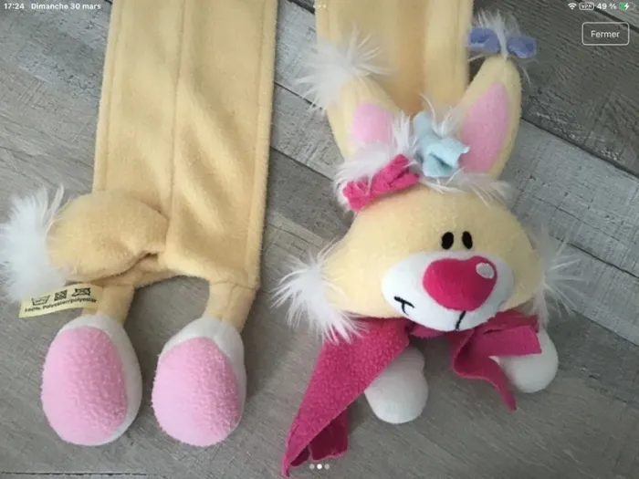 Vintage écharpe lapin mimihopps DIDDL - photo numéro 2