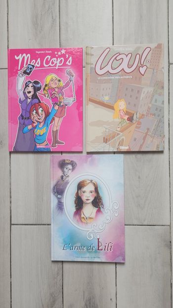 Bd's : Lou , Mes Cop's , l'arme de Lili. 