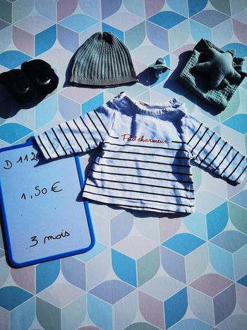 D1121 - tee shirt garçon 3 mois