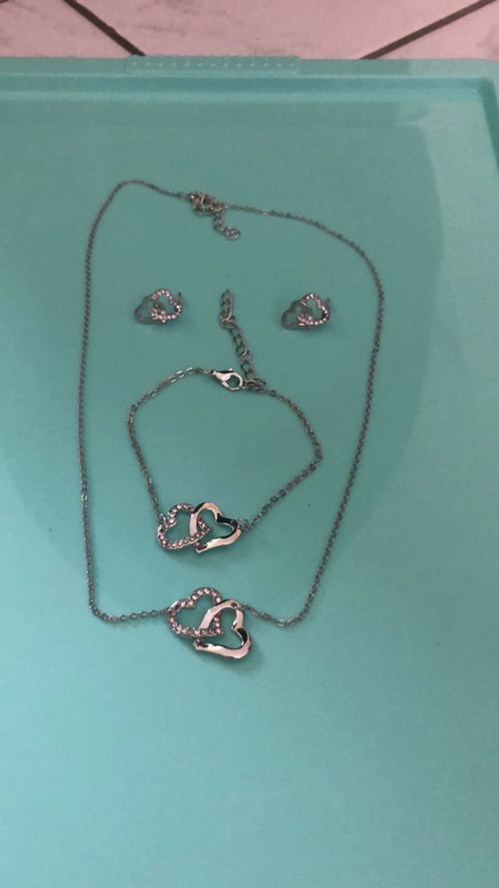 Parure 3 pièces « coeur »
