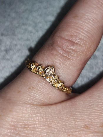 Bague fantaisie métal doré