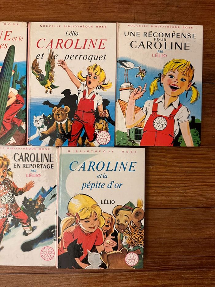 Lot de 7 albums livres Pierre Probst Caroline bibliothèque rose anciens collection - photo numéro 2