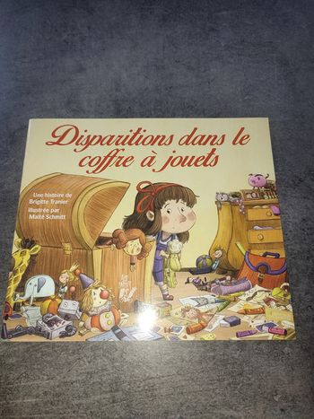 livre "disparition dans le coffre à jouets"