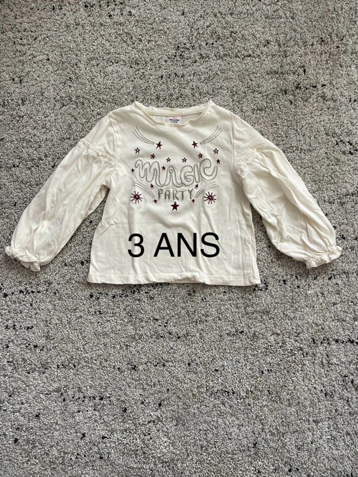 T-shirt fille 3 ans
