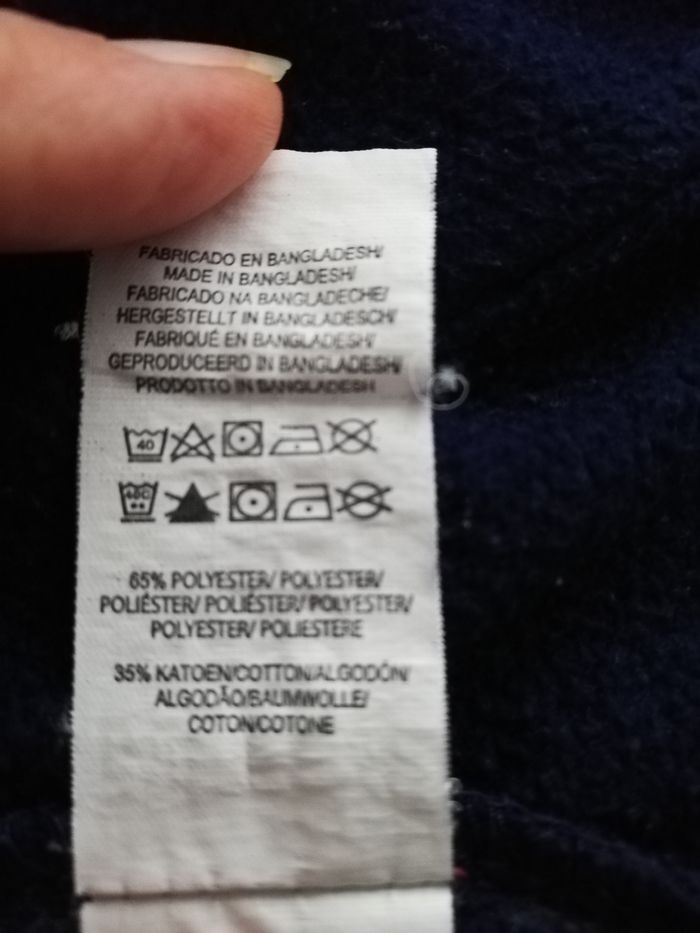 Blouson zippé bleu marine, à capuche, 2-3 ans, Primark, en bon état - photo numéro 7