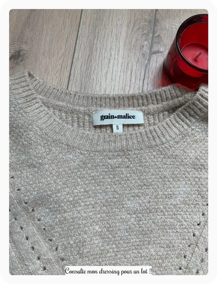 Robe Pull Femme Avec Fils Brillants - Coupe Ajustée, Manches Longues, Longueur Genou, En Matières Recyclées