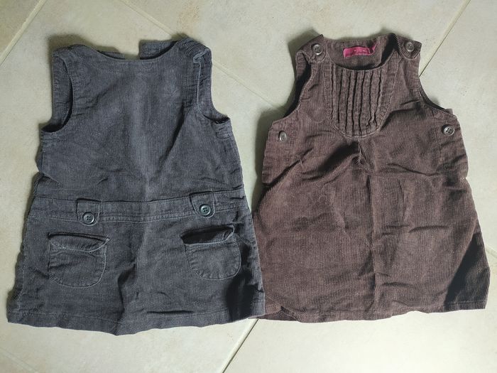 Lot de deux robes velours