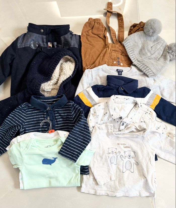 🧸 Lot vêtements bébé garçon 6/9 mois – Très bon état – 10€