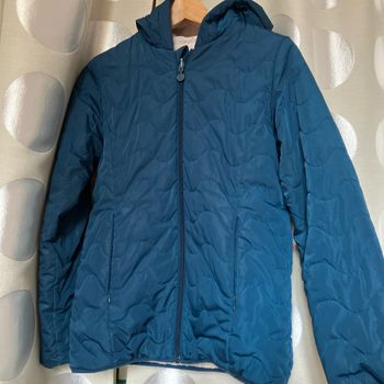 Blouson  fille bleu canard