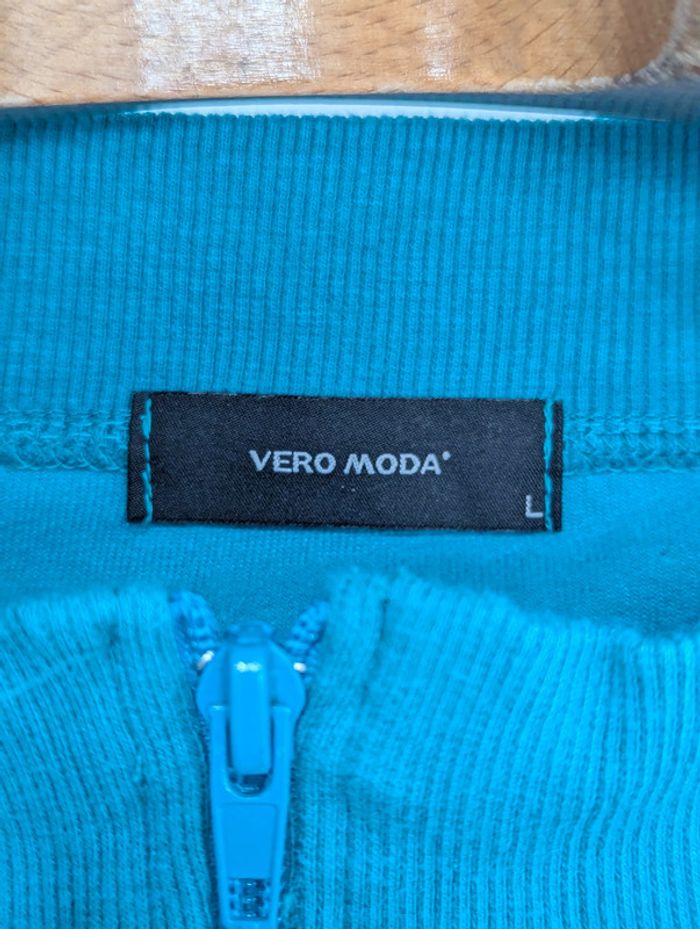 Veste en velours bleu pétrole – Esprit Y2K / Vintage 2000s - photo numéro 3