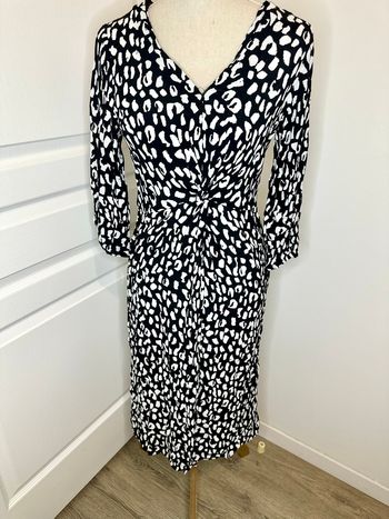 Robe à motifs demi manches