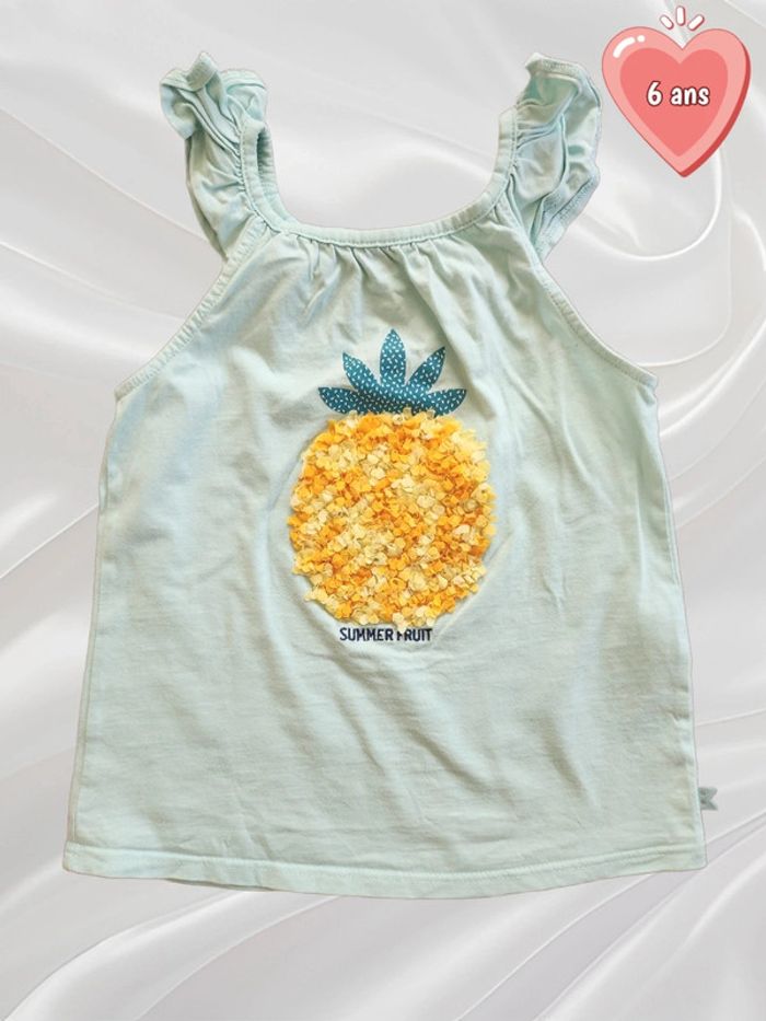 T-shirt sans manches fille 6 ans